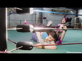 chun li vs juri han tickling